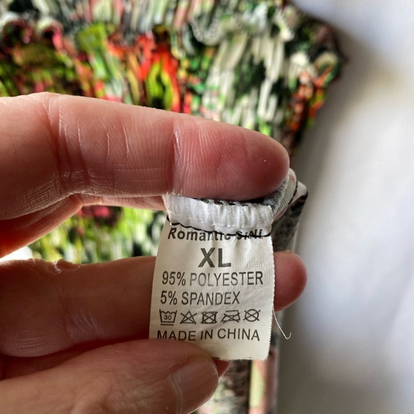 Sini Juniors Size XL (10/12) Peacock Pattern Tube Dress - Picture 5 of 5